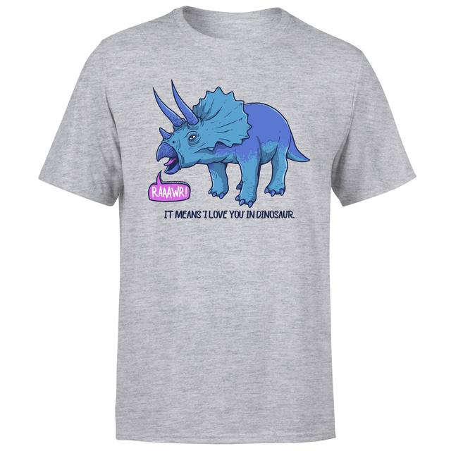 Rawr It Means I Love You Men's T-Shirt - Grey - XL - Grey on Productcaster.