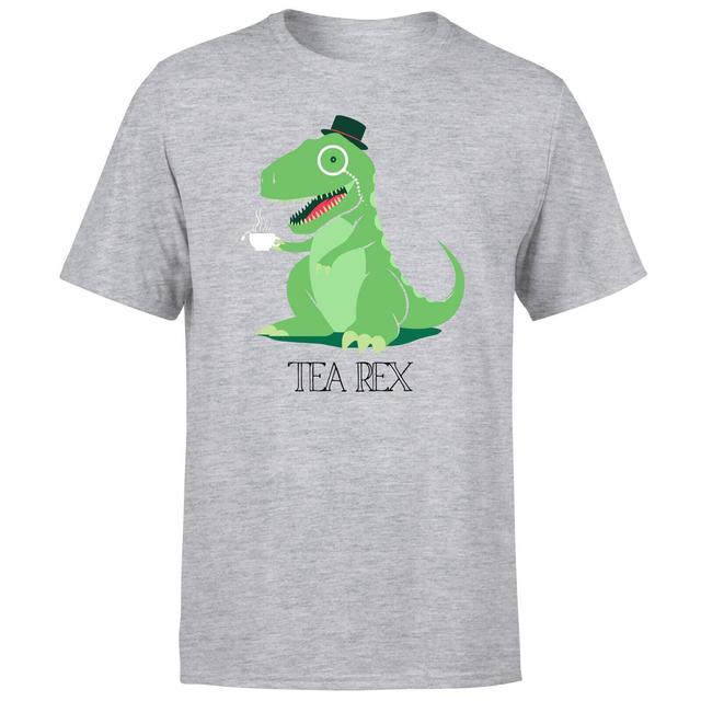 Tea Rex Men's T-Shirt - Grey - S on Productcaster.