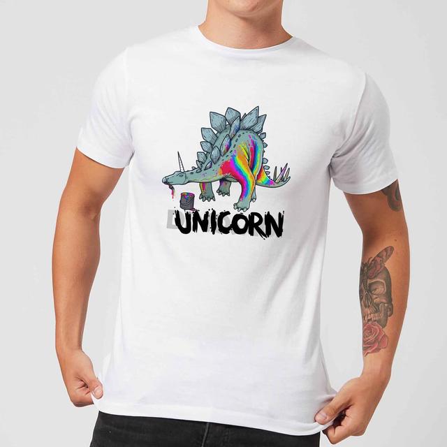 DinoUnicorn Men's T-Shirt - White - XL - Weiß on Productcaster.