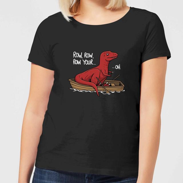 Row Row Row Your Boat Women's T-Shirt - Black - L - Schwarz on Productcaster.