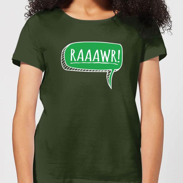 Raaawr Women's T-Shirt - Forest Green - M - Forest Green on Productcaster.