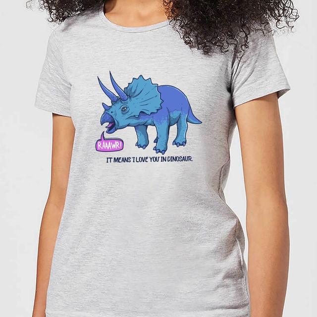 Rawr It Means I Love You Women's T-Shirt - Grey - 4XL - Grau on Productcaster.