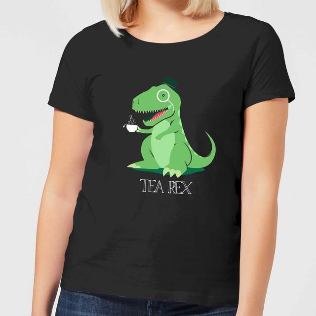 Tea Rex Women's T-Shirt - Black - M - Black on Productcaster.