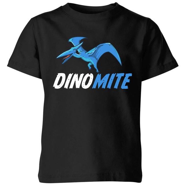 Dino Mite Kids' T-Shirt - Black - 11-12 Jahre - Schwarz on Productcaster.