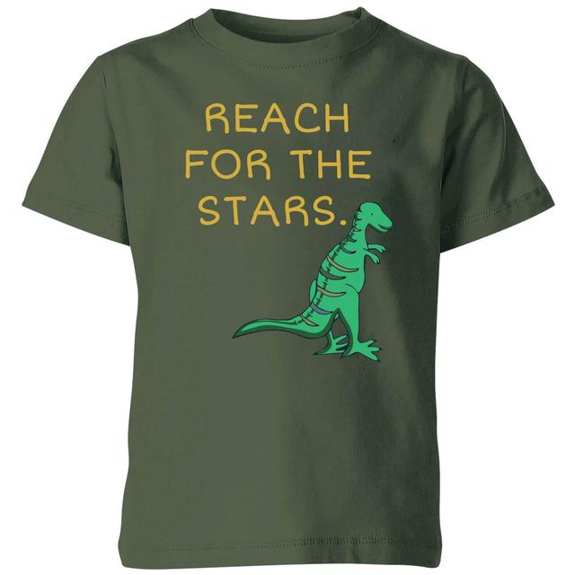 Reach For The Stars Kids' T-Shirt - Forest Green - 5-6 Jahre - Forest Green on Productcaster.