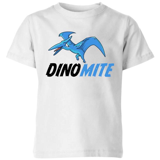 Dino Mite Kids' T-Shirt - White - 5-6 Years - White on Productcaster.