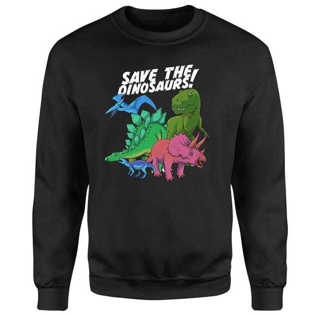 Save The Dinosaurs Sweatshirt - Black - M - Schwarz on Productcaster.