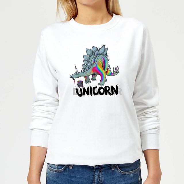 DinoUnicorn Women's Sweatshirt - White - XS - Weiß on Productcaster.