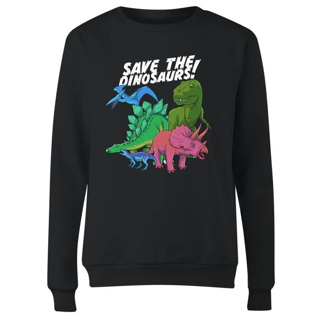 Save The Dinosaurs Women's Sweatshirt - Black - XXL - Schwarz on Productcaster.