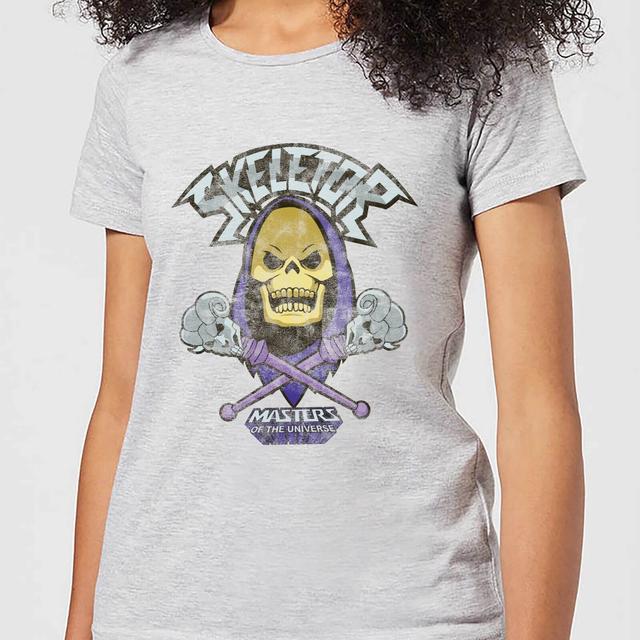 He-Man Skeletor Distressed Women's T-Shirt - Grey - 4XL - Grey on Productcaster.