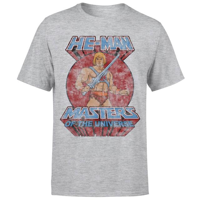 He-Man Distressed Men's T-Shirt - Grey - XS on Productcaster.