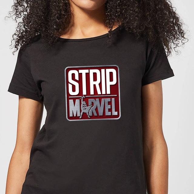 Camiseta Strip Marvel Logo - Mujer - Negro - 5XL - Negro on Productcaster.