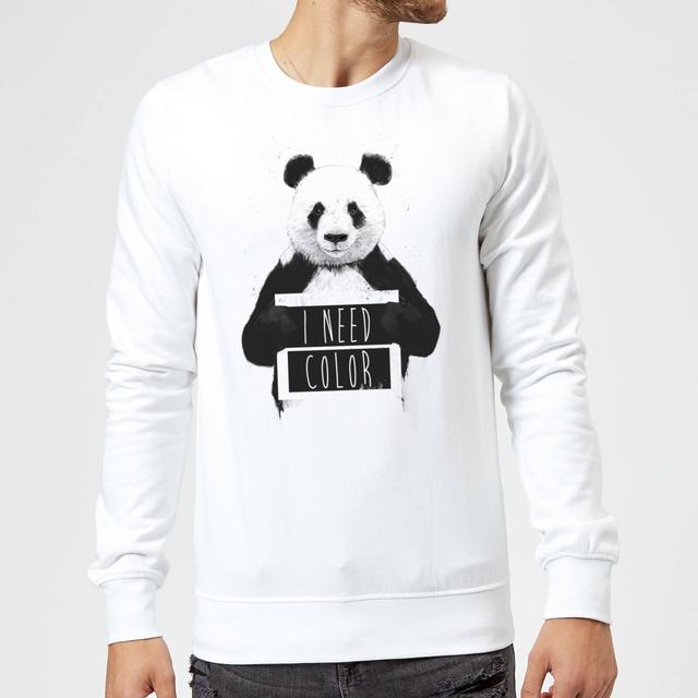 Balazs Solti I Need Color Sweatshirt - White - XXL - Weiß on Productcaster.