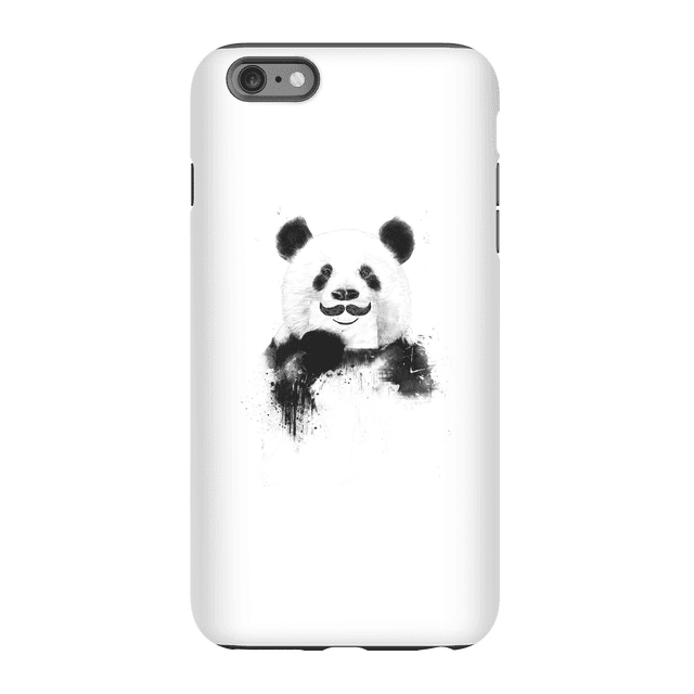 Balazs Solti Moustache And Panda Phone Case for iPhone and Android - iPhone 6 Plus - Tough Hülle Glänzend on Productcaster.