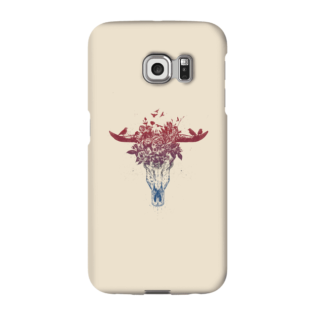 Balazs Solti Skulls And Flowers Phone Case for iPhone and Android - Samsung S6 Edge Plus - Snap Hülle Glänzend on Productcaster.