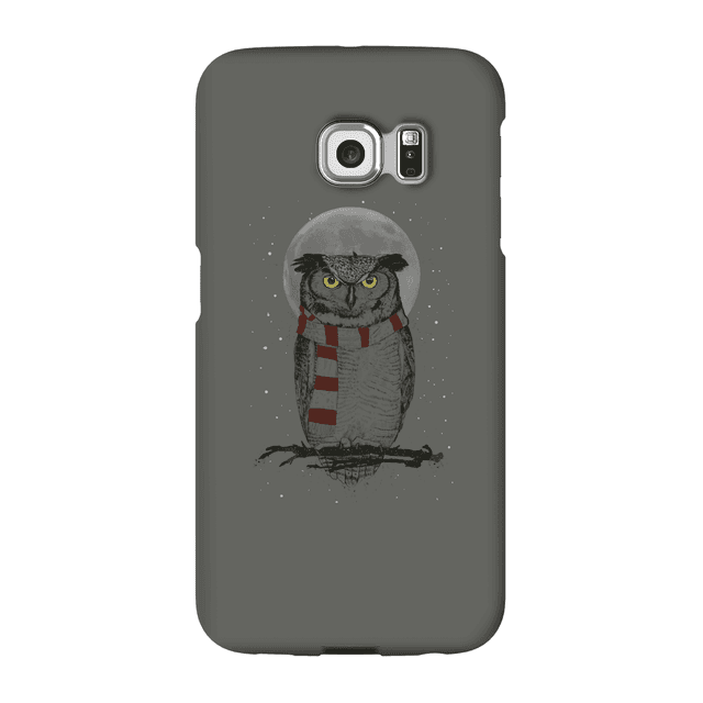 Balazs Solti Owl And Moon Phone Case for iPhone and Android - Samsung S6 Edge - Snap Hülle Matt on Productcaster.