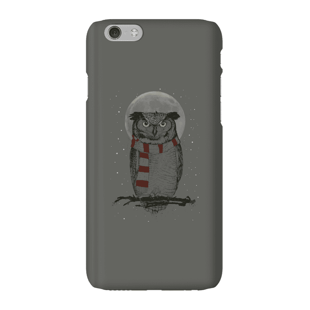 Balazs Solti Owl And Moon Phone Case for iPhone and Android - iPhone 6 - Snap Case - Gloss on Productcaster.