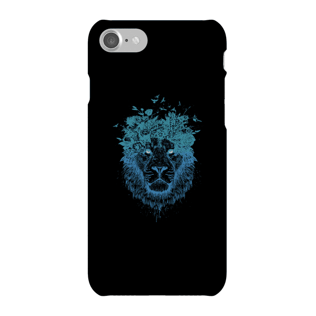 Balazs Solti Lion And Butterflies Phone Case for iPhone and Android - iPhone 7 - Snap Case - Gloss on Productcaster.