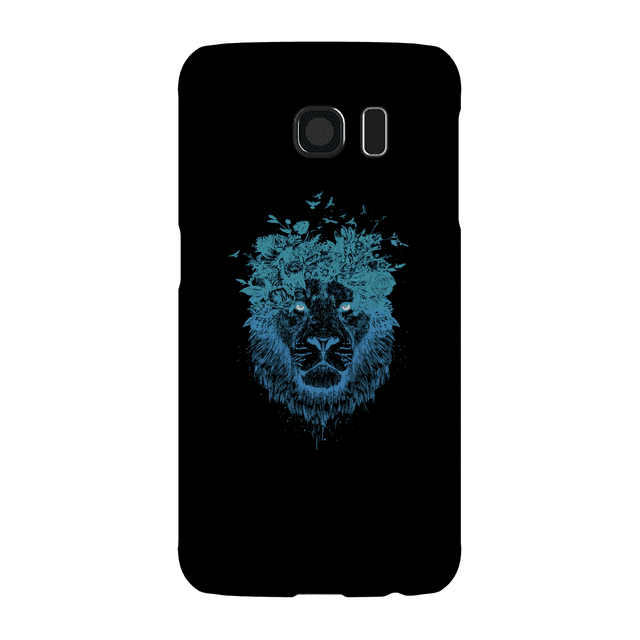 Balazs Solti Lion And Butterflies Phone Case for iPhone and Android - Samsung S6 - Snap Hülle Glänzend on Productcaster.