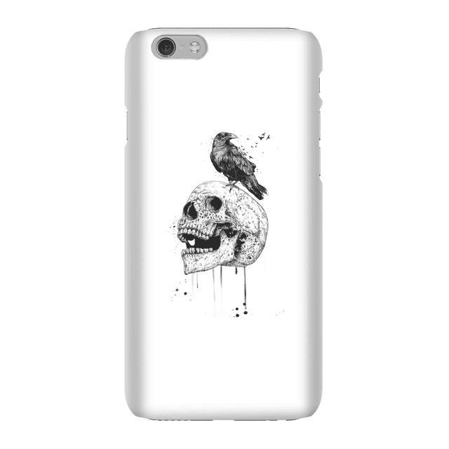 Balazs Solti Skull And Crow Phone Case for iPhone and Android - iPhone 6 - Snap Hülle Matt on Productcaster.