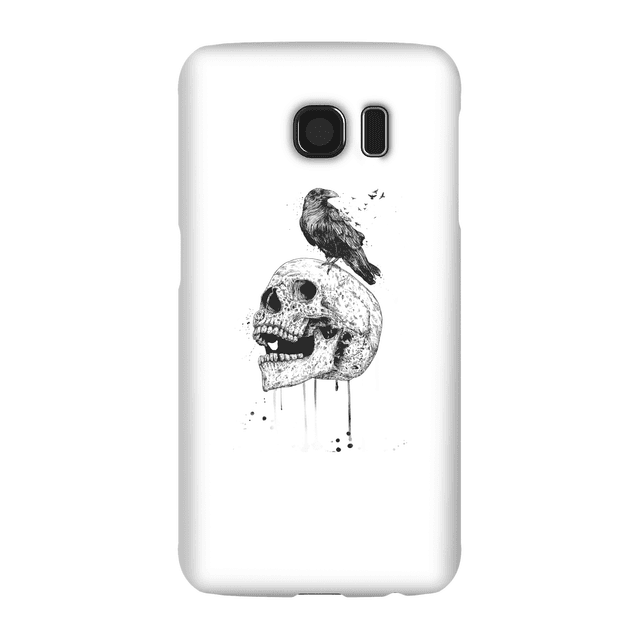 Balazs Solti Skull And Crow Phone Case for iPhone and Android - Samsung S6 - Snap Hülle Matt on Productcaster.