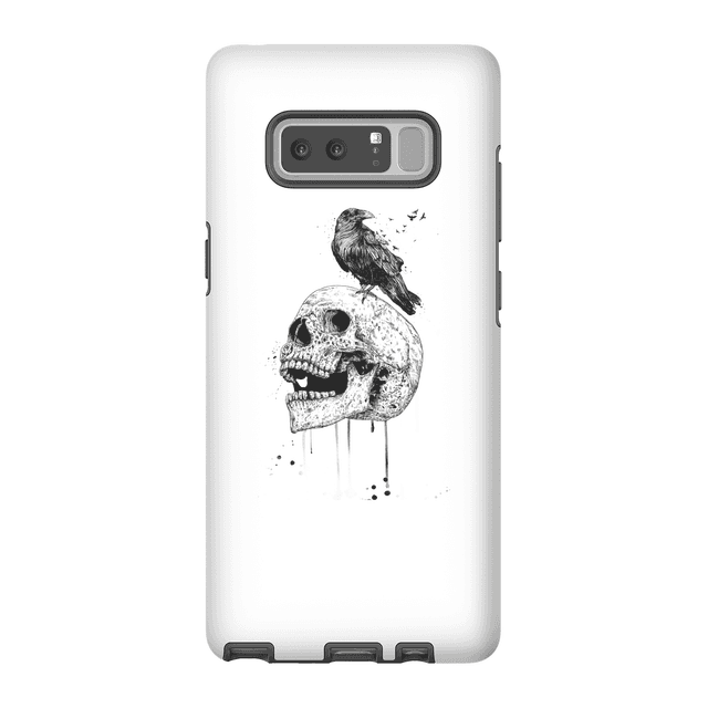 Balazs Solti Skull And Crow Phone Case for iPhone and Android - Samsung Note 8 - Tough Case - Matte on Productcaster.