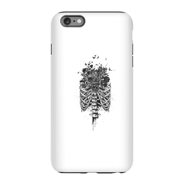 Balazs Solti Ribcage And Flowers Phone Case for iPhone and Android - iPhone 6 Plus - Tough Hülle Matt on Productcaster.