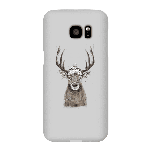 Balazs Solti Winter Deer Phone Case for iPhone and Android - Samsung S7 Edge - Snap Hülle Matt on Productcaster.