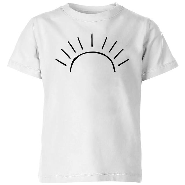 My Little Rascal Sun Linework Kids' T-Shirt - White - 5-6 Jahre - Weiß on Productcaster.