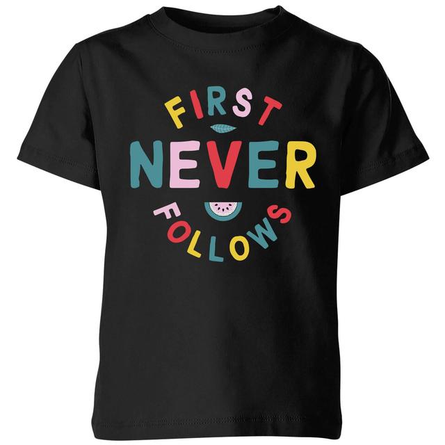 My Little Rascal First Never Follows Kids' T-Shirt - Black - 5-6 Jahre - Schwarz on Productcaster.