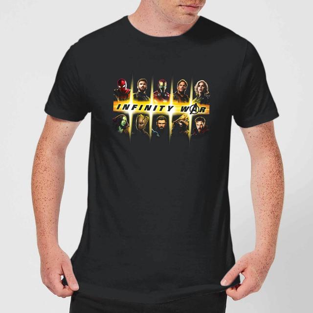 Avengers Team Lineup Men's T-Shirt - Black - M on Productcaster.