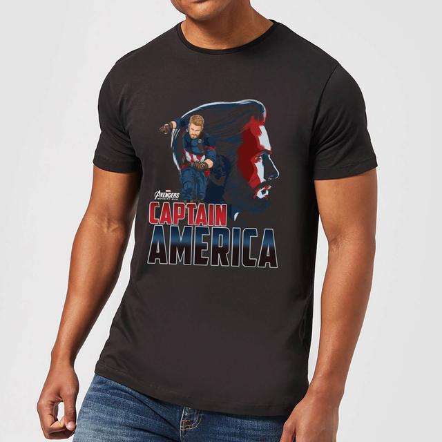 Avengers Captain America Men's T-Shirt - Black - XS on Productcaster.