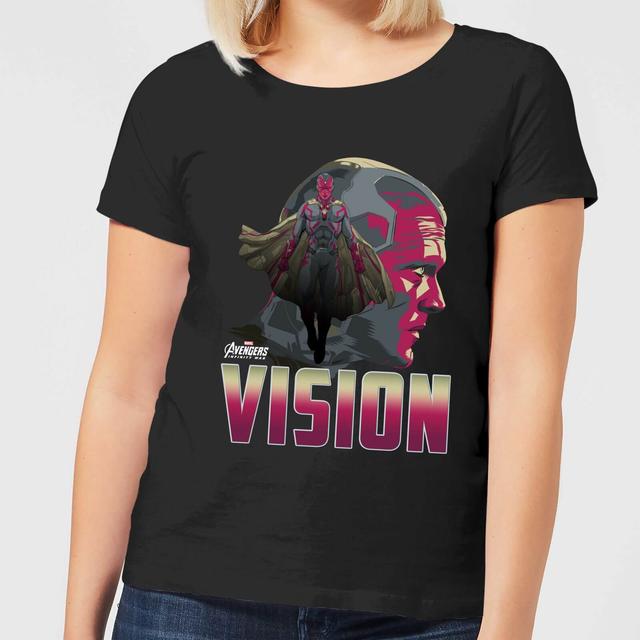 Camiseta Marvel Vengadores Visión - Mujer - Negro - S - Negro on Productcaster.