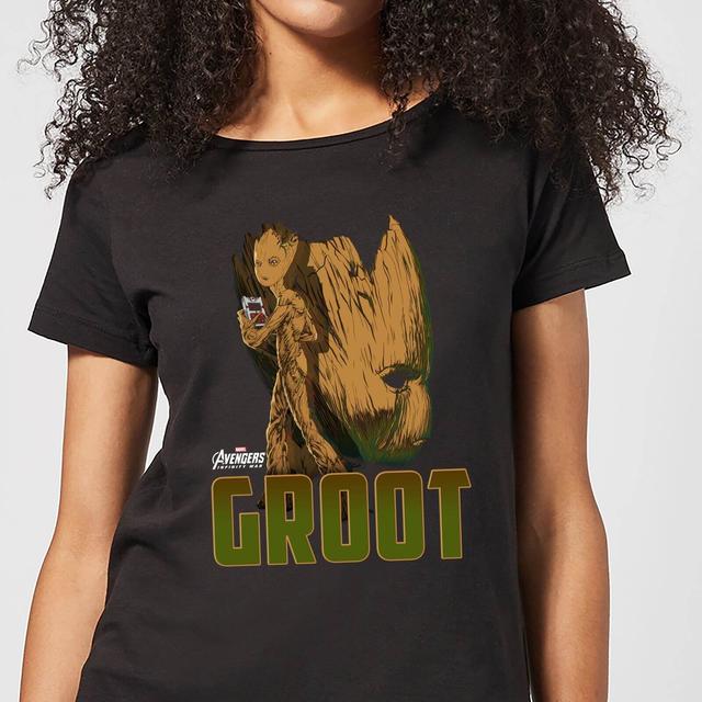 Camiseta Marvel Vengadores Groot - Mujer - Negro - S on Productcaster.