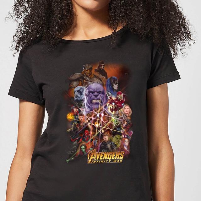 Camiseta Marvel Vengadores: Infinity War Personajes - Mujer - Negro - XL on Productcaster.