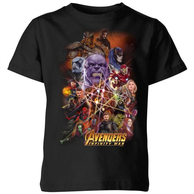 Avengers Team Portrait Kids T-Shirt - Schwarz - 9-10 Jahre on Productcaster.