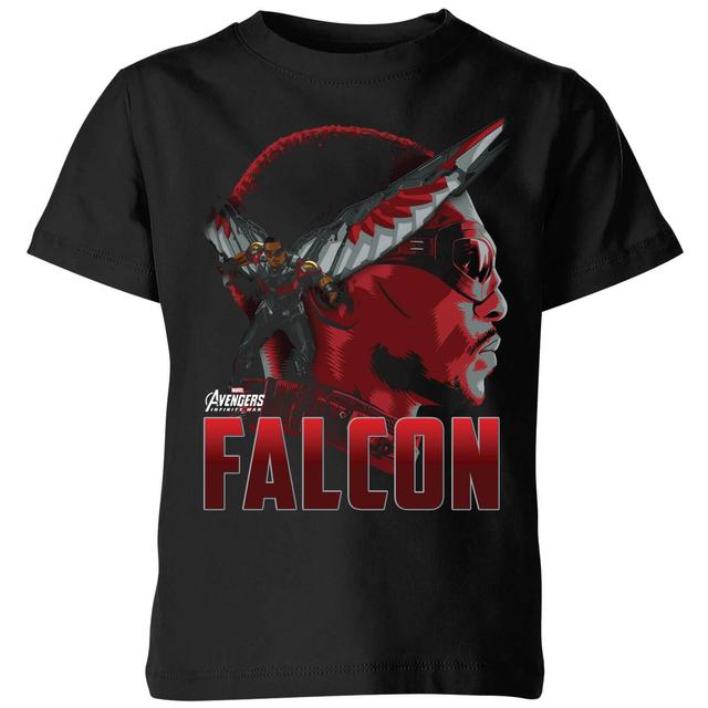 Avengers Falcon Kids T-Shirt - Schwarz - 9-10 Jahre on Productcaster.