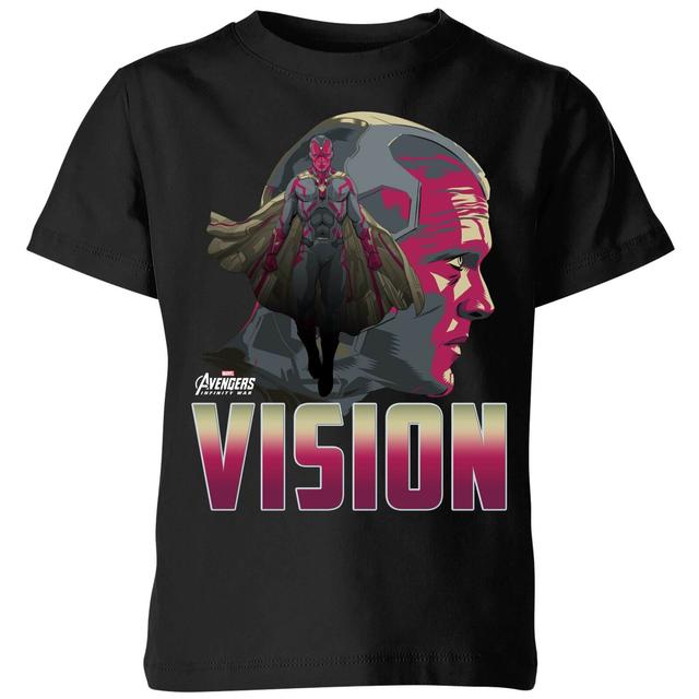 Camiseta Marvel Vengadores Visión - Niño - Negro - 7-8 años on Productcaster.