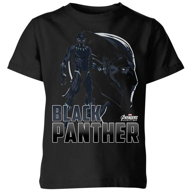 Avengers Black Panther Kids' T-Shirt - Black - 7-8 Years on Productcaster.