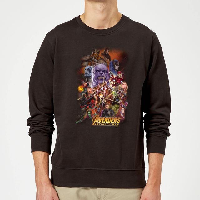 Sudadera Marvel Vengadores: Infinity War Personajes - Hombre - Negro - L on Productcaster.