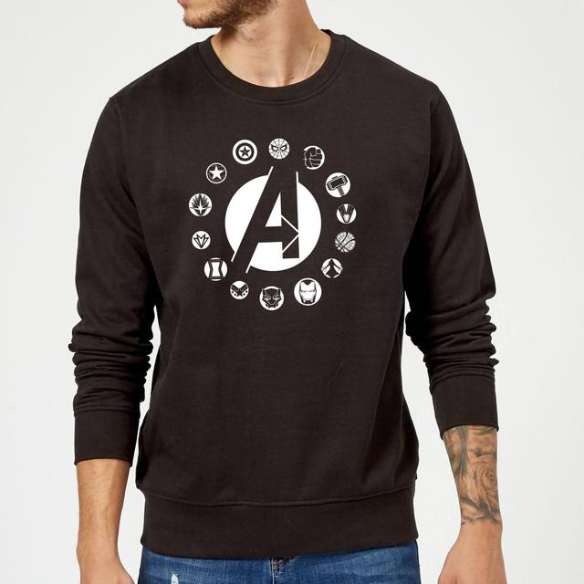 Avengers Team Logo Trui - Zwart - XXL on Productcaster.