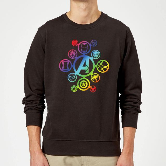 Avengers Rainbow Icon Sweatshirt - Black - XL - Svart on Productcaster.