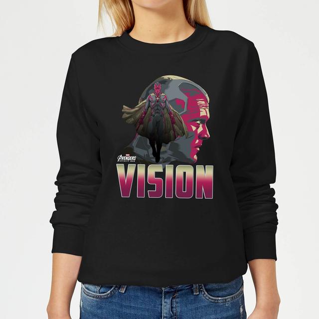 Avengers Vision Damen Pullover - Schwarz - XS on Productcaster.