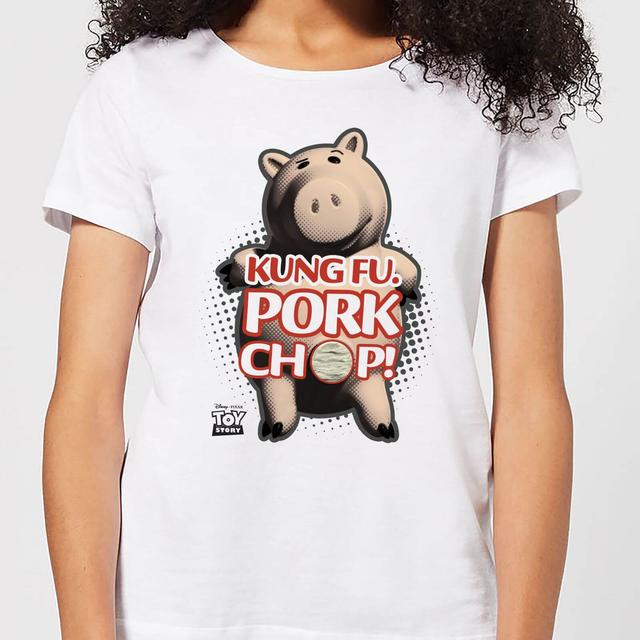 Toy Story Kung Fu Pork Chop Women's T-Shirt - White - M - Bianco on Productcaster.