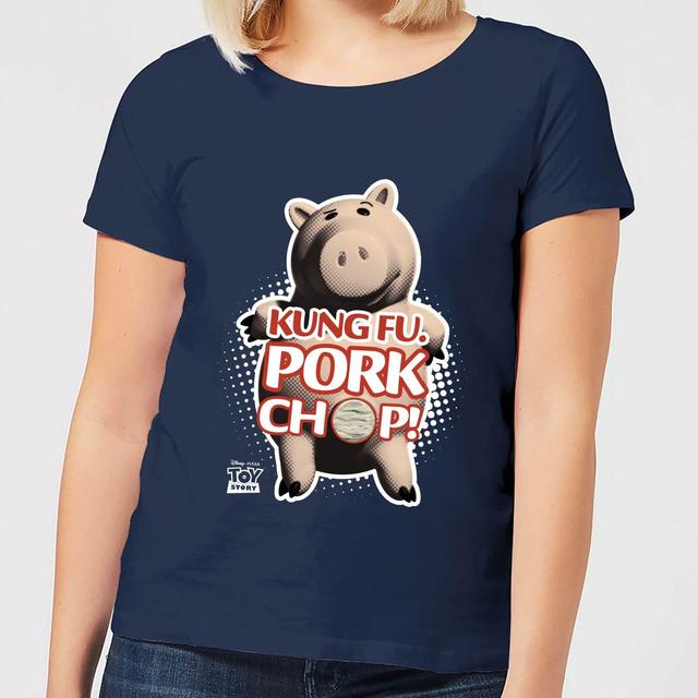 Toy Story Kung Fu Pork Chop Women's T-Shirt - Navy - M on Productcaster.