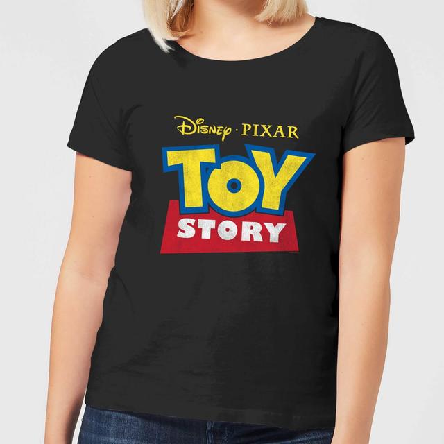 Toy Story Logo Damen T-Shirt - Schwarz - XXL - Schwarz on Productcaster.