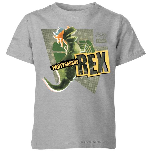 Toy Story Partysaurus Rex Kids' T-Shirt - Grey - 3-4 Years on Productcaster.