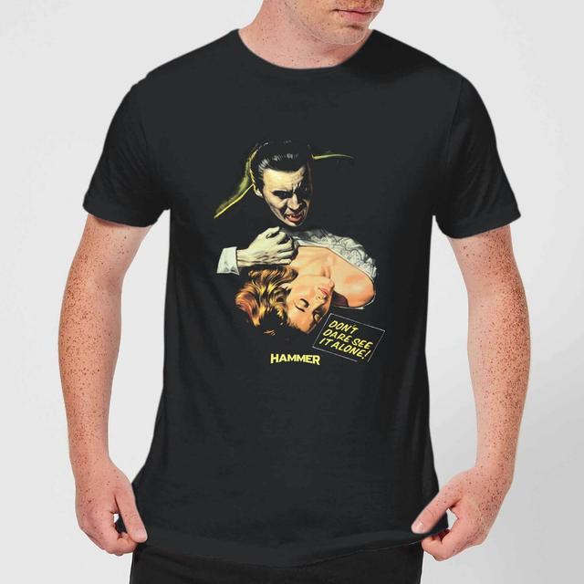 Hammer Horror Dracula Don't Dare See It Alone Men's T-Shirt - Black - XS on Productcaster.