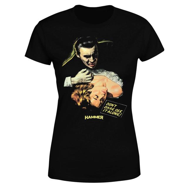 T-Shirt Hammer Horror Dracula Don't Dare See It Alone - Nero - Donna - XL - Nero on Productcaster.