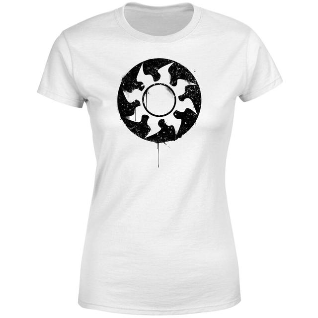 Magic The Gathering White Mana Splatter Women's T-Shirt - White - XL on Productcaster.